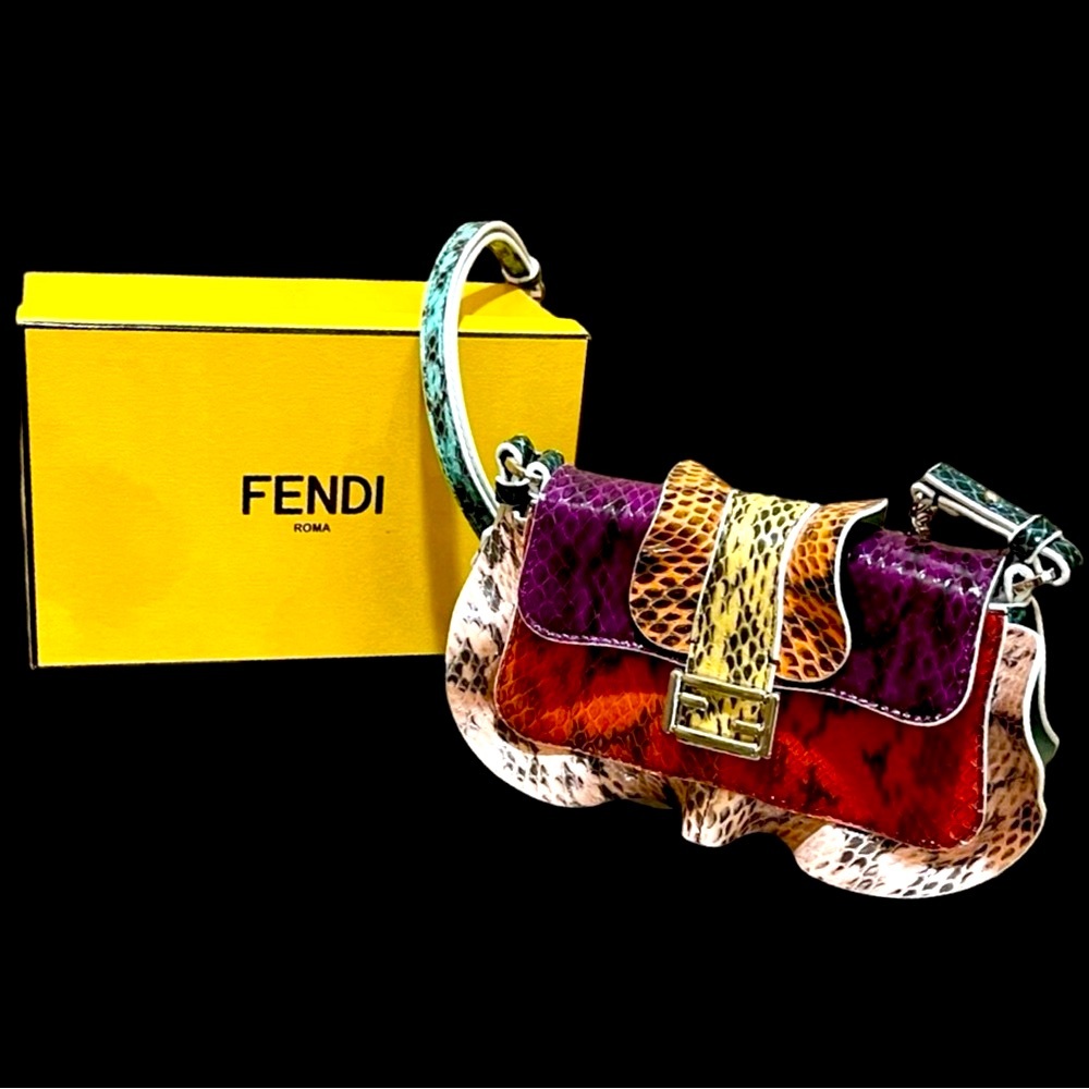 Fendi Python Micro Baguette Elaphe Waves - image 1